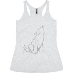 Ladies Slim Fit Super Soft Racerback Triblend Tank