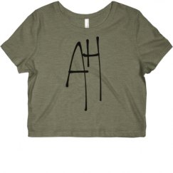 Ladies Slim Fit Crop Top Tee