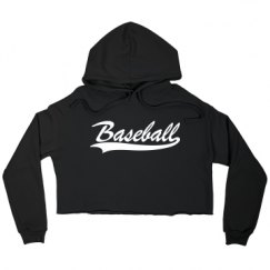 Ladies Relaxed Fit Cropped Fleece Hoodie