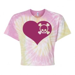 Women's Tie Dye Crop Top Tee