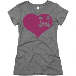 Ladies Slim Fit Super Soft Triblend Tee