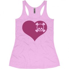 Ladies Slim Fit Super Soft Racerback Triblend Tank
