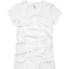 Ladies Slim Fit Basic Promo Jersey Tee