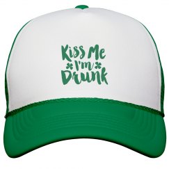 Kiss Me I am Drunk St Patricks Day Hat