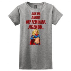 Feminist Agenda Ladies Relaxed Basic Tee