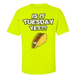 Unisex Ultra Cotton Safety Neon Crewneck Tee