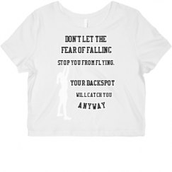 Ladies Slim Fit Crop Top Tee