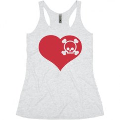 Ladies Slim Fit Super Soft Racerback Triblend Tank