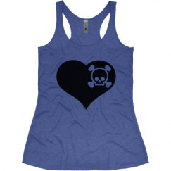 Ladies Slim Fit Super Soft Racerback Triblend Tank
