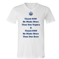 Unisex V-Neck Jersey Tee