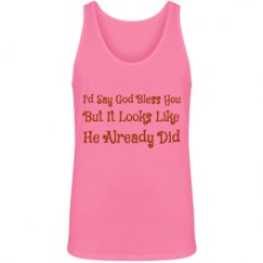 Unisex Jersey Neon Tank Top