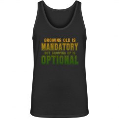 Growing Old vs Growing Up Unisex Sleeveless Tee
