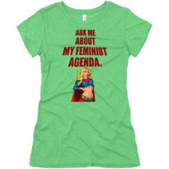 Ladies Slim Fit Super Soft Triblend Tee