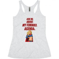 Ladies Slim Fit Super Soft Racerback Triblend Tank