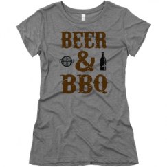 Ladies Slim Fit Super Soft Triblend Tee