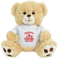 Firefighter Chicks Kick Ash Stuffed Teddy Bear
