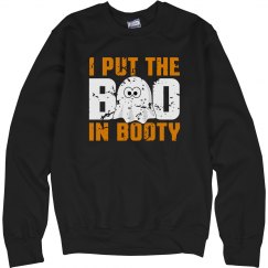 I Put The BOO In Booty Unisex Cotton Sweatshirt