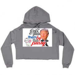 Ladies Relaxed Fit Cropped Fleece Hoodie