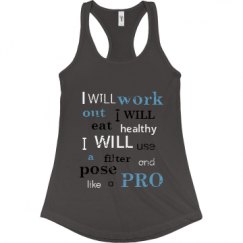 Ladies Slim Fit Racerback Tank Top