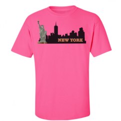 Unisex Ultra Cotton Safety Neon Crewneck Tee