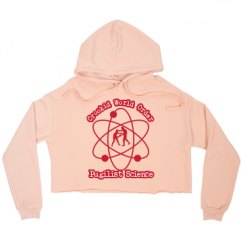 Ladies Relaxed Fit Cropped Fleece Hoodie