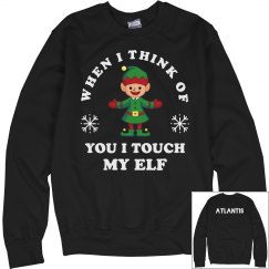 "Touch My Elf" Crewneck Sweatshirt