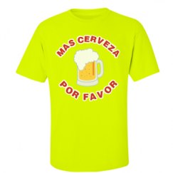 Unisex Ultra Cotton Safety Neon Crewneck Tee