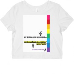 Ladies Slim Fit Crop Top Tee