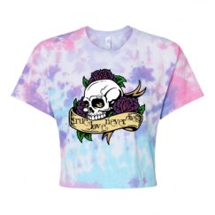 Women's Tie Dye Crop Top Tee