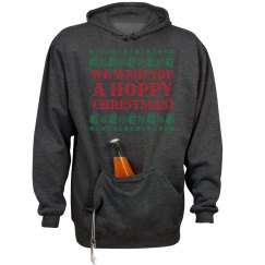 We Wish You A Hoppy Christmas! Drinking Sweatshirt