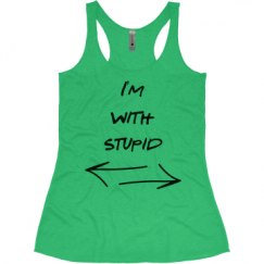 Ladies Slim Fit Super Soft Racerback Triblend Tank