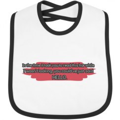 Infant Contrast Trim Bib