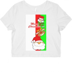 Ladies Slim Fit Crop Top Tee