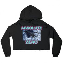 Ladies Relaxed Fit Cropped Fleece Hoodie