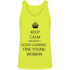 Unisex Jersey Neon Tank Top