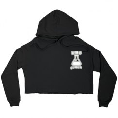 Ladies Relaxed Fit Cropped Fleece Hoodie