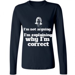 Ladies Relaxed Fit Basic Long Sleeve Tee