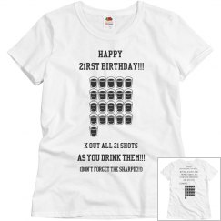 21RST BIRTHDAY SHIRT