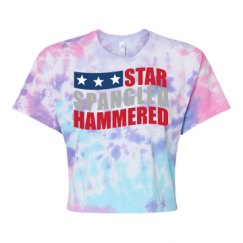 Women's Tie Dye Crop Top Tee