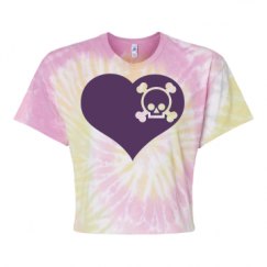 Women's Tie Dye Crop Top Tee