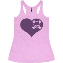 Ladies Slim Fit Super Soft Racerback Triblend Tank
