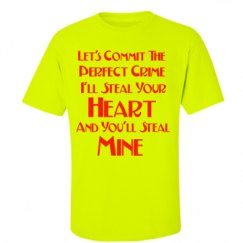 Unisex Ultra Cotton Safety Neon Crewneck Tee