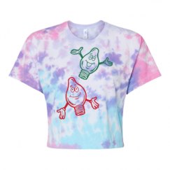 Women's Tie Dye Crop Top Tee