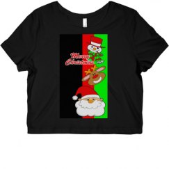 Ladies Slim Fit Crop Top Tee