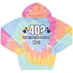 Unisex Tie-Dye Fleece Hoodie