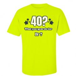 Unisex Ultra Cotton Safety Neon Crewneck Tee