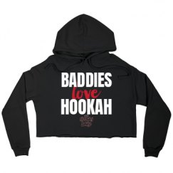 Ladies Relaxed Fit Cropped Fleece Hoodie