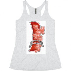 Ladies Slim Fit Super Soft Racerback Triblend Tank