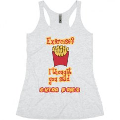 Ladies Slim Fit Super Soft Racerback Triblend Tank