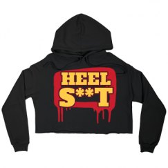 Ladies Relaxed Fit Cropped Fleece Hoodie